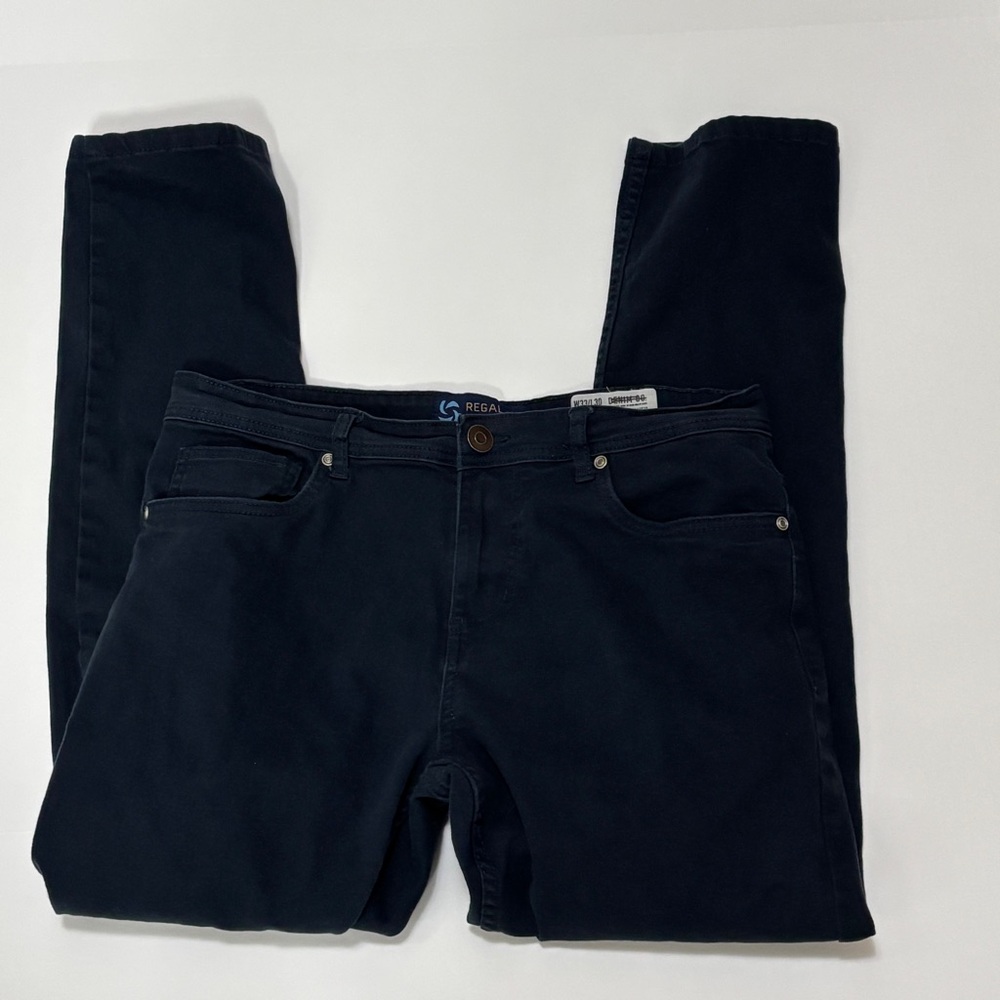 Regal Exchange Denim Co. Men’s 33x30 Slim Fit Jeans deep dark blue
